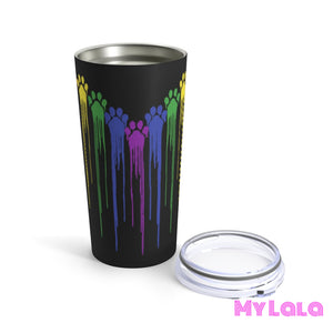 Black Paw Hearts Tumbler 20Oz Mug