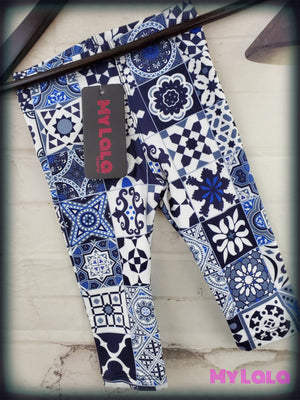 Blue Mosaic Baby (Premium) - My Lala Leggings