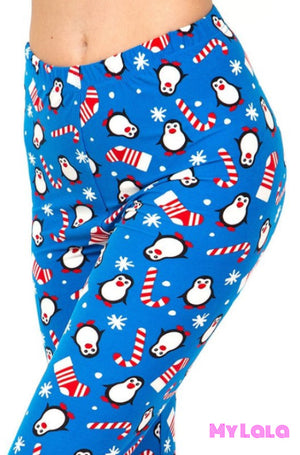 Blue Xmas Penguin Os