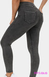 Capri Jeggings Ec2 Stonewash 24-32 (Burgundy)