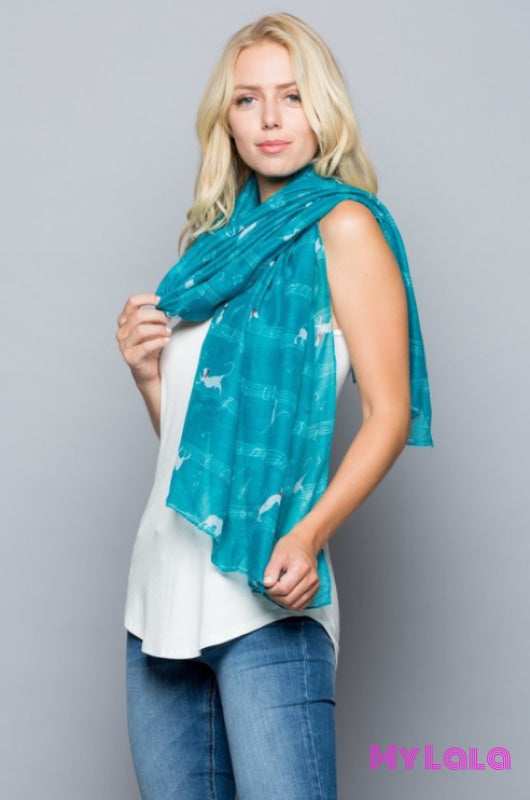 1 Sc145 Cat Scarf (Teal)