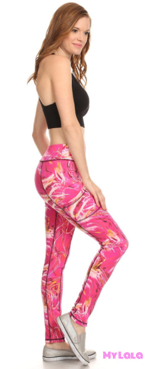 Color Mix Activewear (Fuschia) - My Lala Leggings