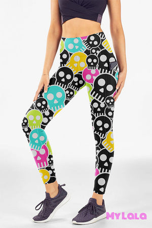 Curvy Pocket Leggings (Color Skulls)