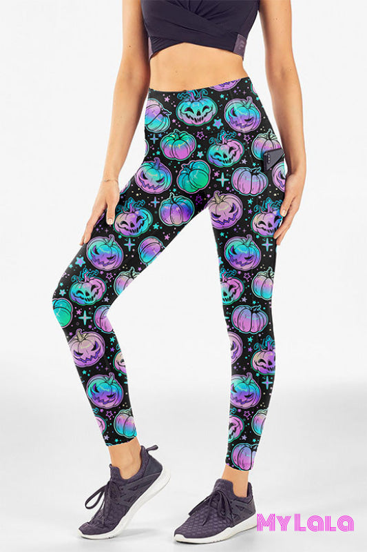 Curvy Pocket Leggings (Neon Pump)