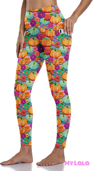 Curvy Pocket Leggings (Pumpkin Knit)