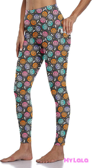 Curvy Pocket Leggings (Pumpkin Pail)