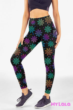 Curvy Pocket Leggings (Snowflake Vibrant)