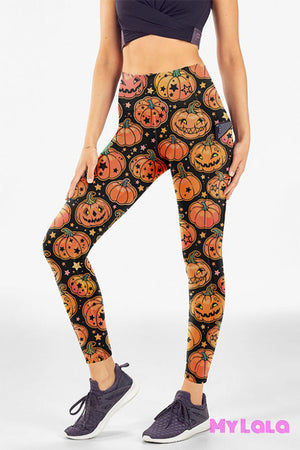 Ec2 Pocket Leggings 24-32 (Basket Of Pumpkins)