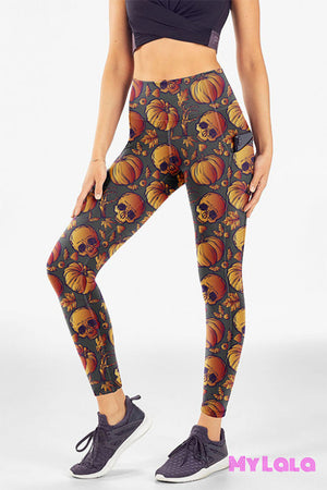 Extra Curvy Pocket Leggings 20-26 (Broken Halloween)