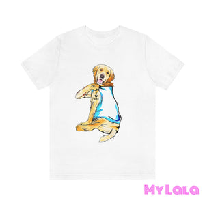 Golden Retriever I Love Mom Tee White / S T-Shirt