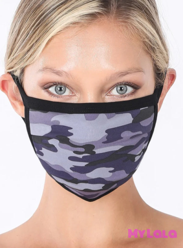 Navy Camo Mask - My Lala Leggings