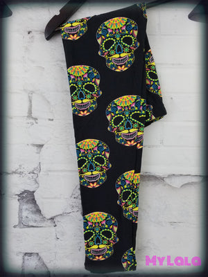 Neon Skull Kids - My Lala Leggings