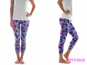 1 Pocketed Yoga Capri Os (Stary Mermaid)