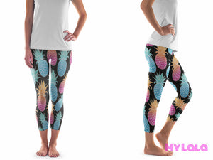 1 Pocketed Yoga Softy Capri Os (Pina Pina)