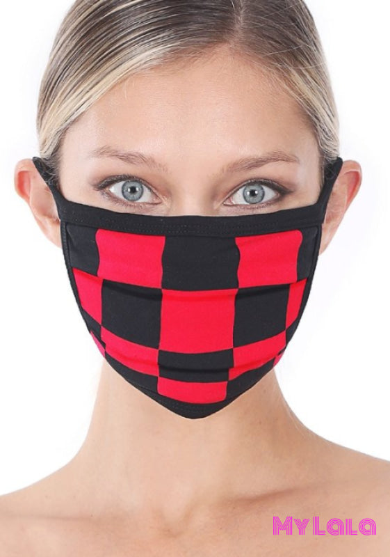 Ruby Checker Mask - My Lala Leggings