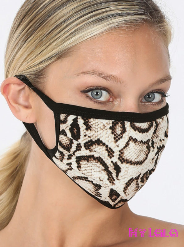 Snakeskin Mask (Brown) - My Lala Leggings