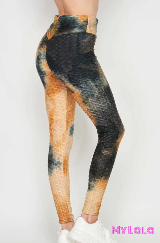 Tie Dye Booty Lift (Black/rust)