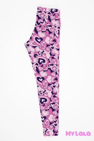 1 Yoga Band - 70s Hearts Kids (Premium) - My Lala Leggings