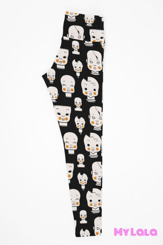 1 Yoga Band - Creepy Dolls Kids - My Lala Leggings