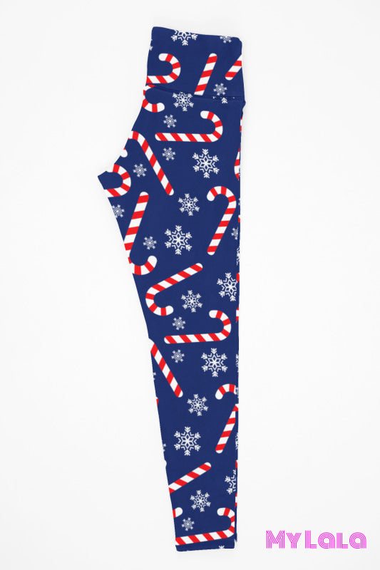 1 Yoga Band - Curvy Candy Cane Snowflake (Premium)