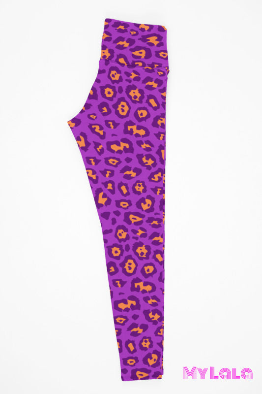 1 Yoga Band - Curvy Purple Leopard (Premium)