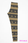 1 Yoga Band - Curvy Reindeer Gold (Premium) - My Lala Leggings