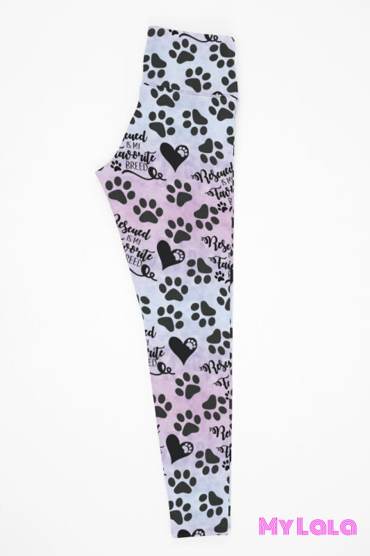 Yoga Band - Curvy Rescued is my Favorite Breed (Premium) - My Lala Leggings