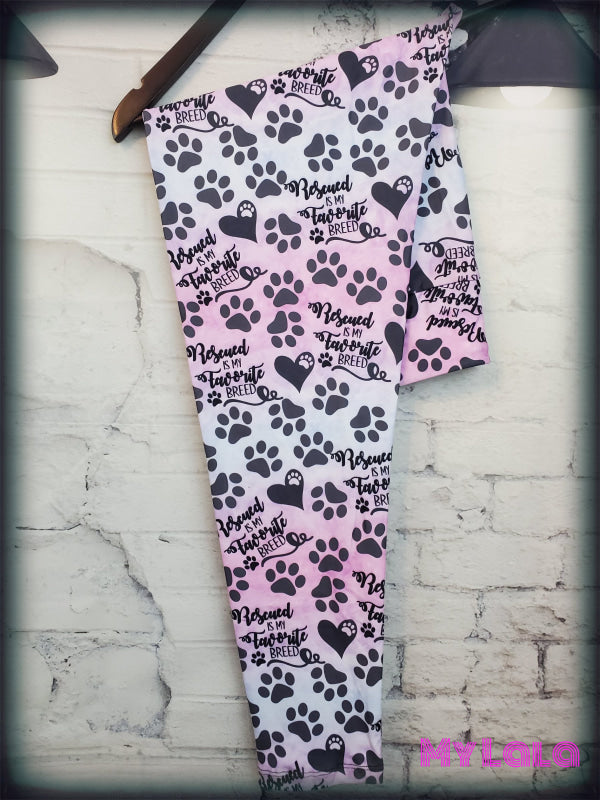 Yoga Band - Curvy Rescued is my Favorite Breed (Premium) - My Lala Leggings