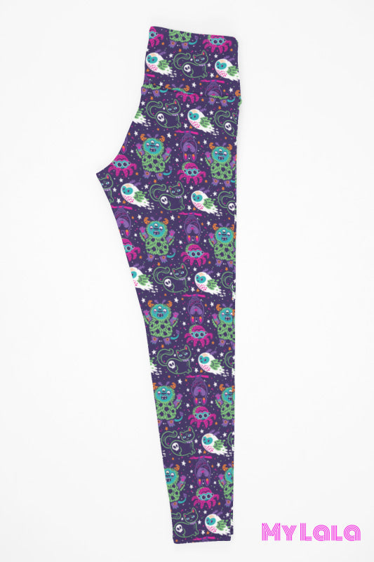 Yoga Band - Curvy Space Monsters (Premium) - My Lala Leggings