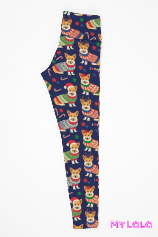 Yoga Band - Extra Curvy Corgi Holiday 20-26 (Premium) - My Lala Leggings