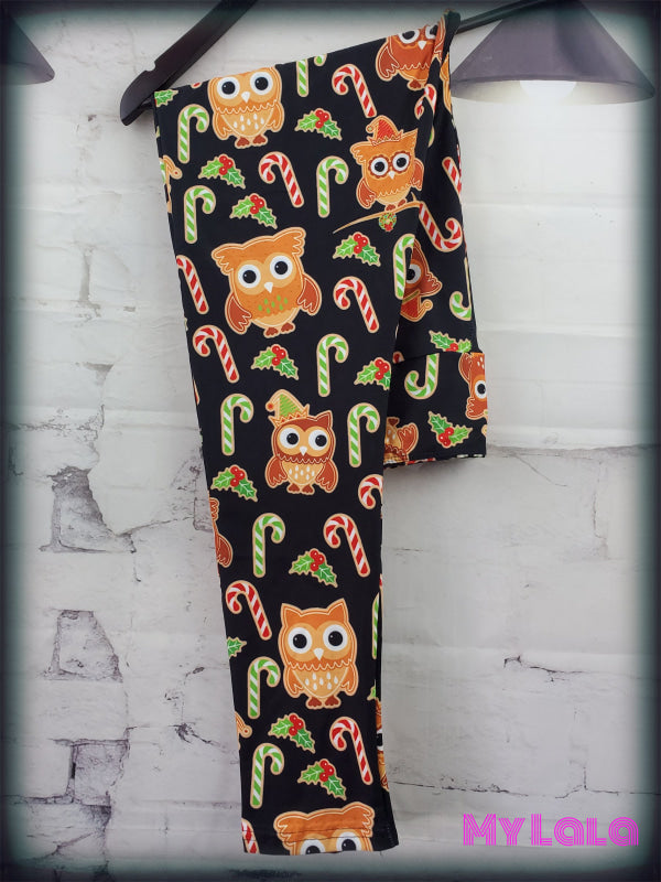 Yoga Band - Extra Curvy Gingerbread Owls 20-26 (Premium) - My Lala Leggings