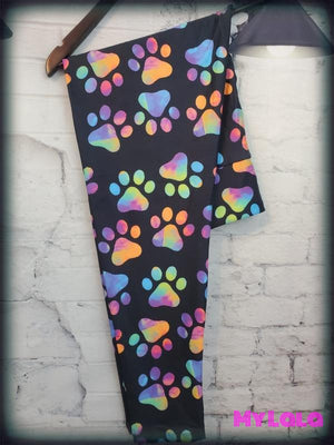 Yoga Band - Oil Slick Paw Kids (Premium) - My Lala Leggings