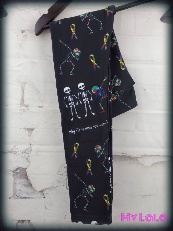 Yoga Band - Why Fit In Skeleton Kids (Premium) - My Lala Leggings