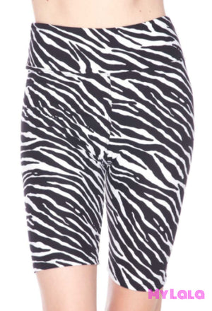 1 F257 Yoga Bike Shorts Os (Zebra)